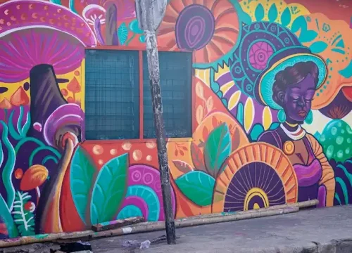The Giants Don’t Hide Anymore: The Mural That’s Redefining the Chale Wote Street Art Festival