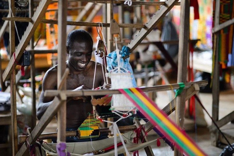 Bonwire Kente Weaving Village